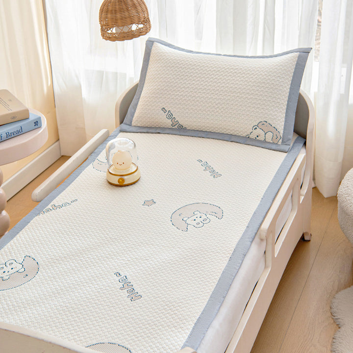Breathable summer mattress topper for children with pillow