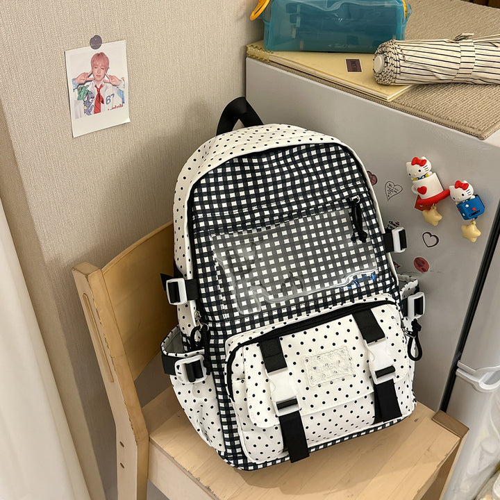 Charming Plaid Patterned Backpack Stornfield