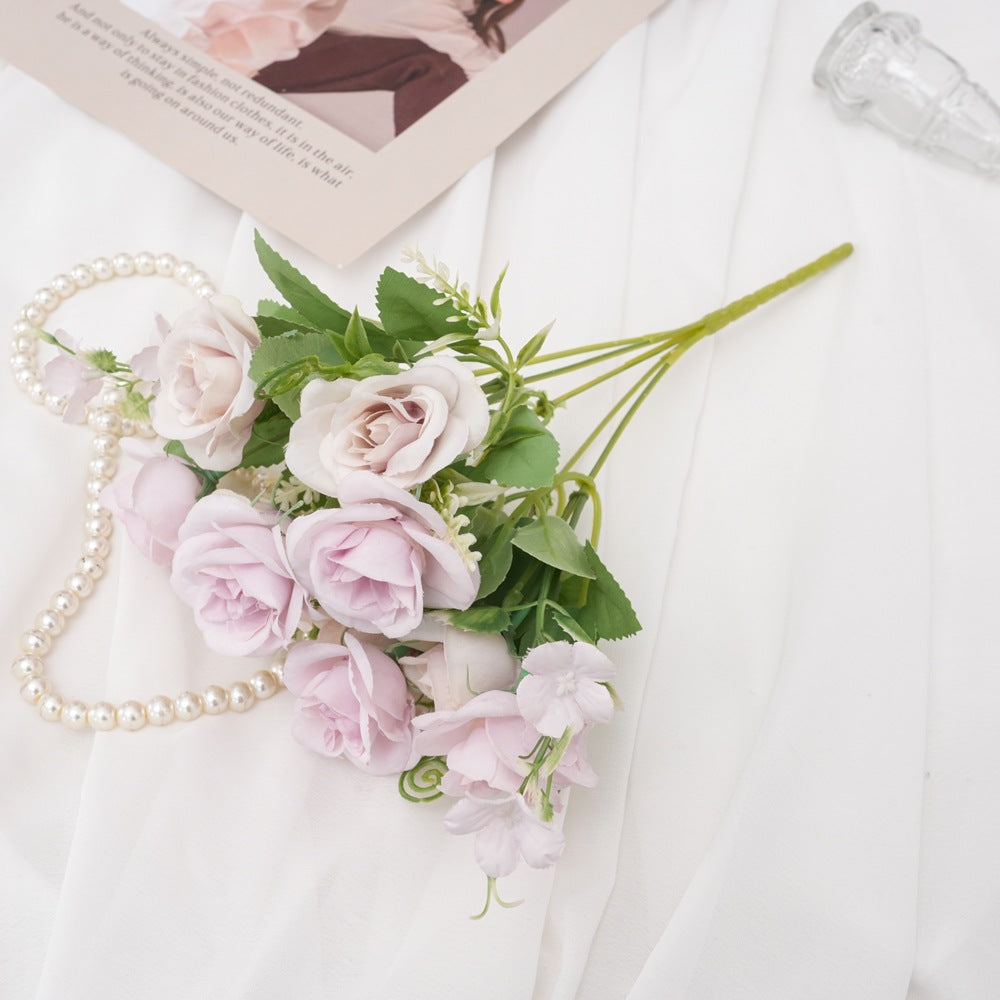 Realistic Faux Flower Bouquet