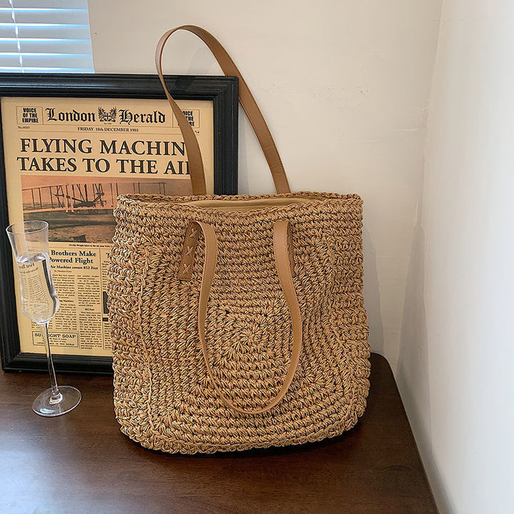 Handmade Tote Bag Made of Woven Natural Material Stornfield