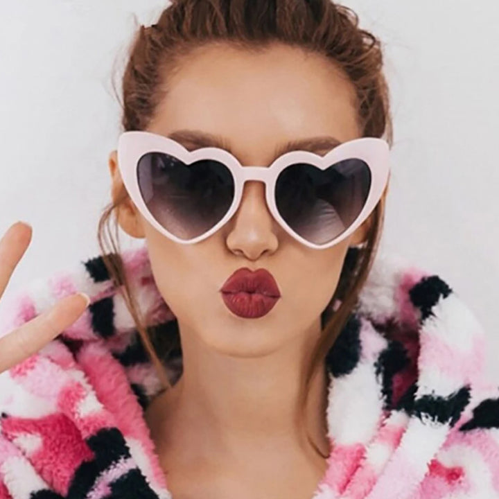 Women's Heart-Shaped Sunglasses with Polarized Lenses and High-Quality Plastic Frame Stornfield