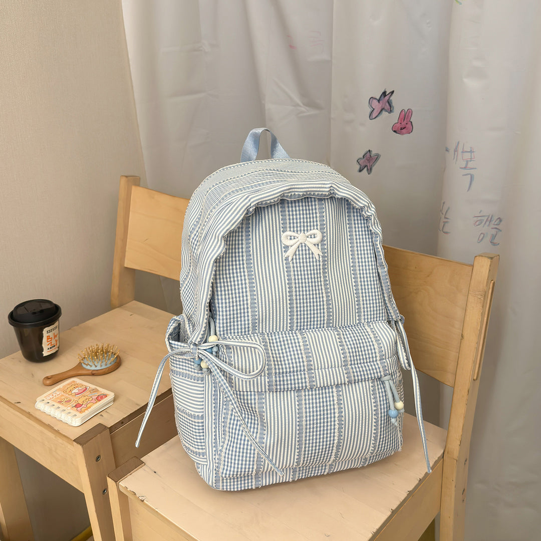 Cute Decorative Bow-Embellished Backpack Stornfield