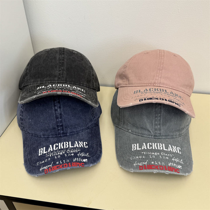 Men's Distressed Graphic Denim Cap Stornfield