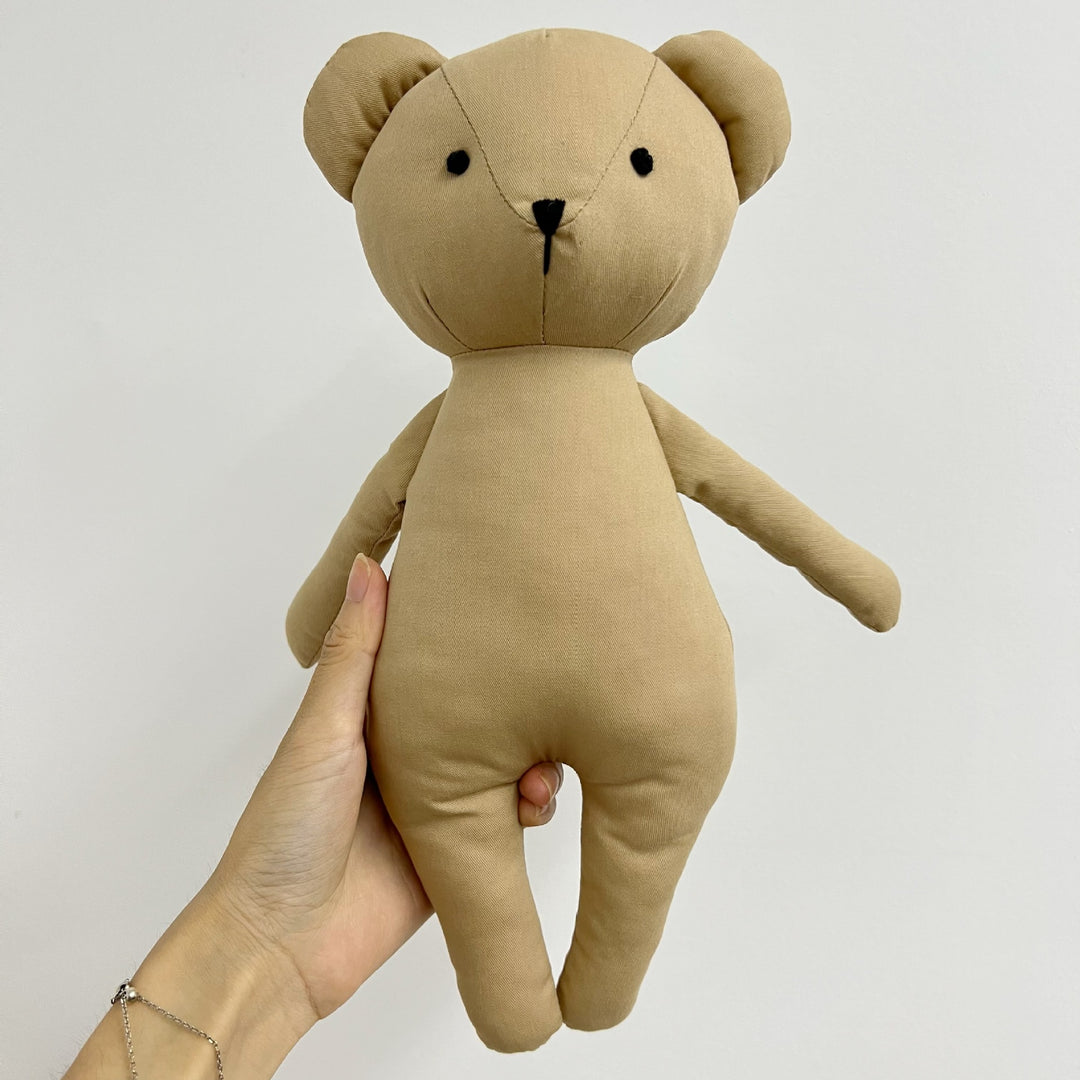Linen Polka-Dot Floppy-Ear Bunny Doll