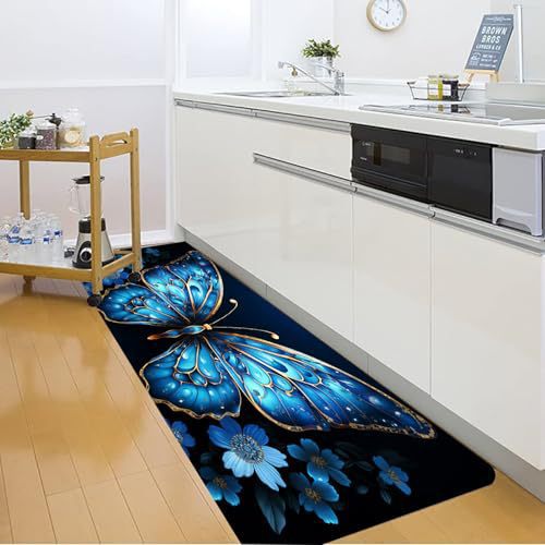Abstract Pattern Kitchen Runner Mat