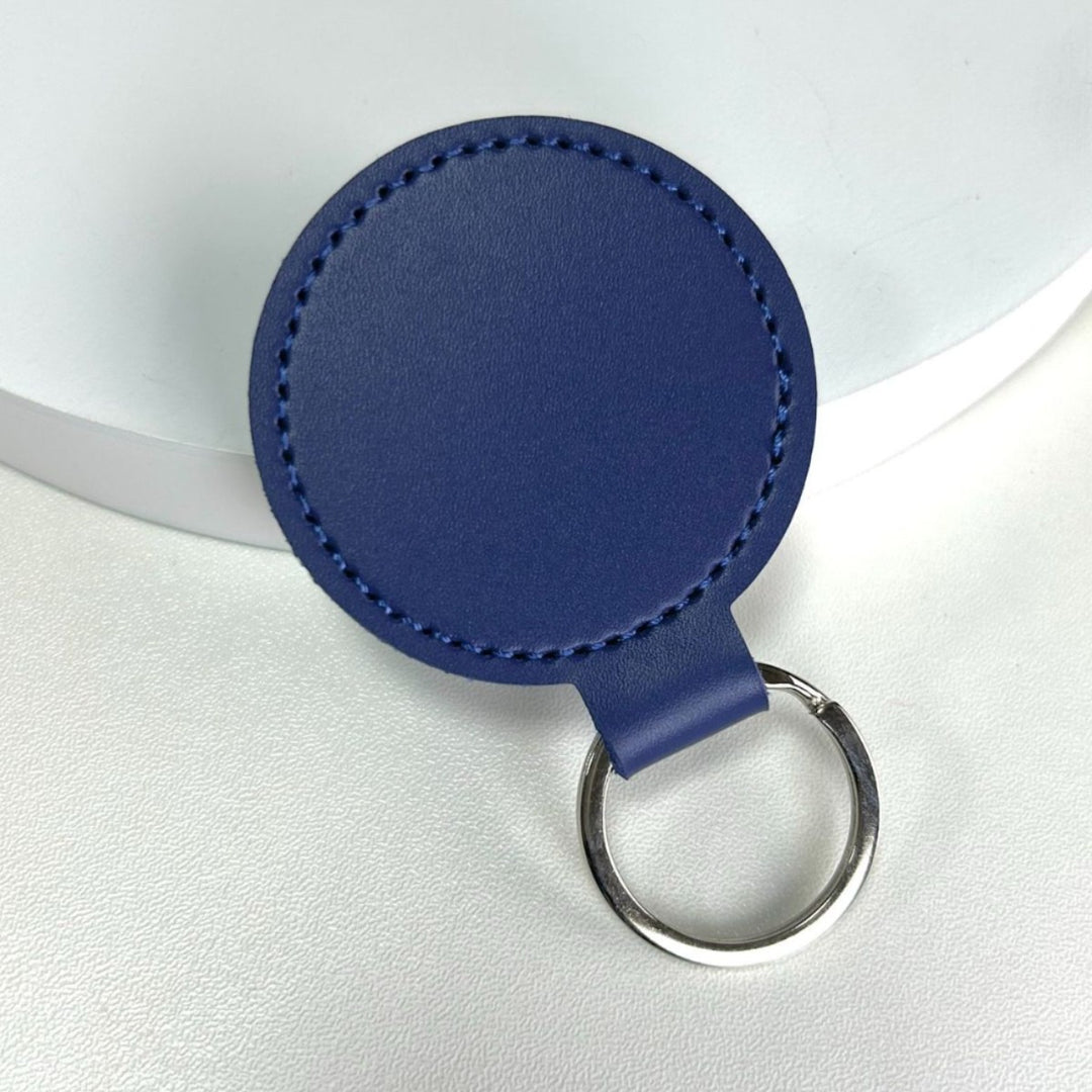 Premium Leather Round Keychain Stornfield
