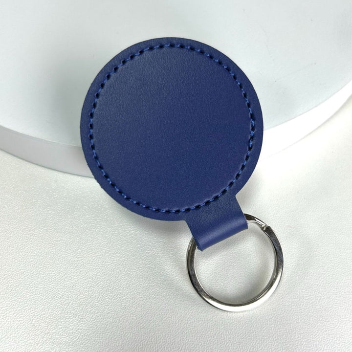 Premium Leather Round Keychain Stornfield