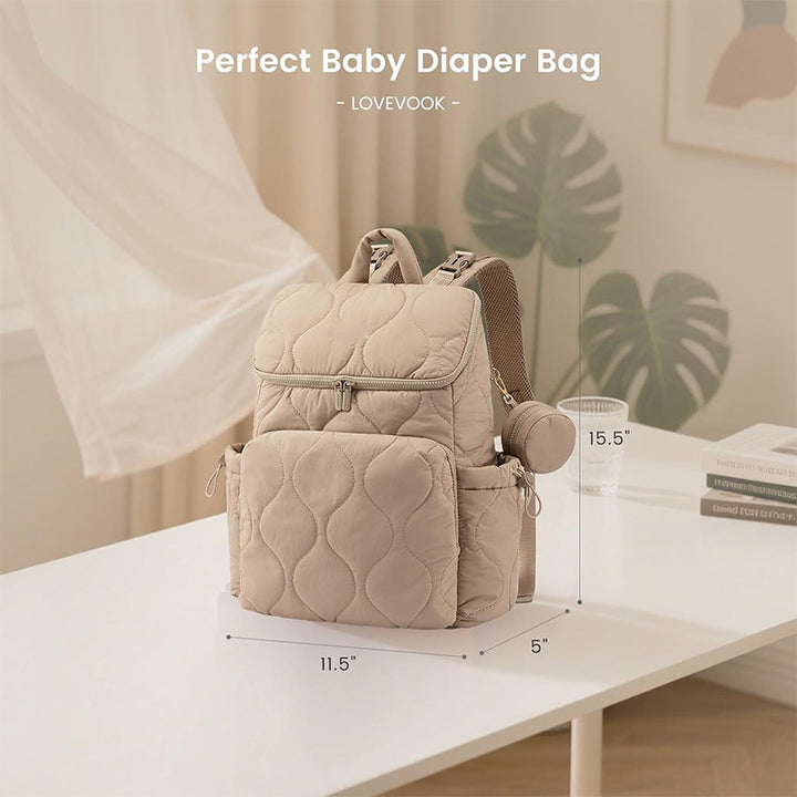 Quilted Multi-Compartment Day Backpack Stornfield
