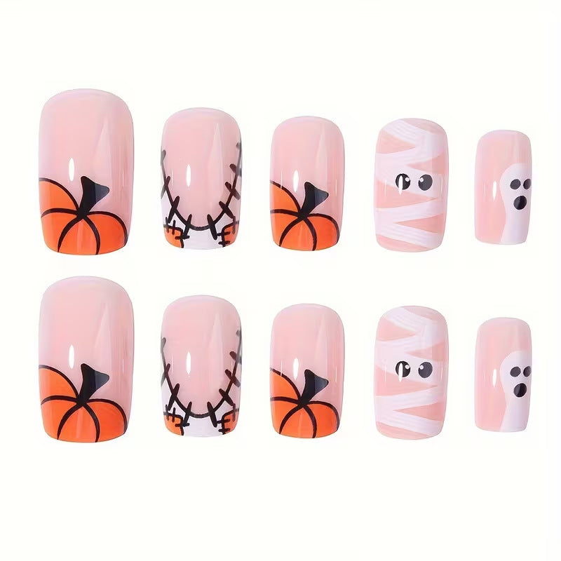 Festive Halloween Press-On Nail Art Set Stornfield