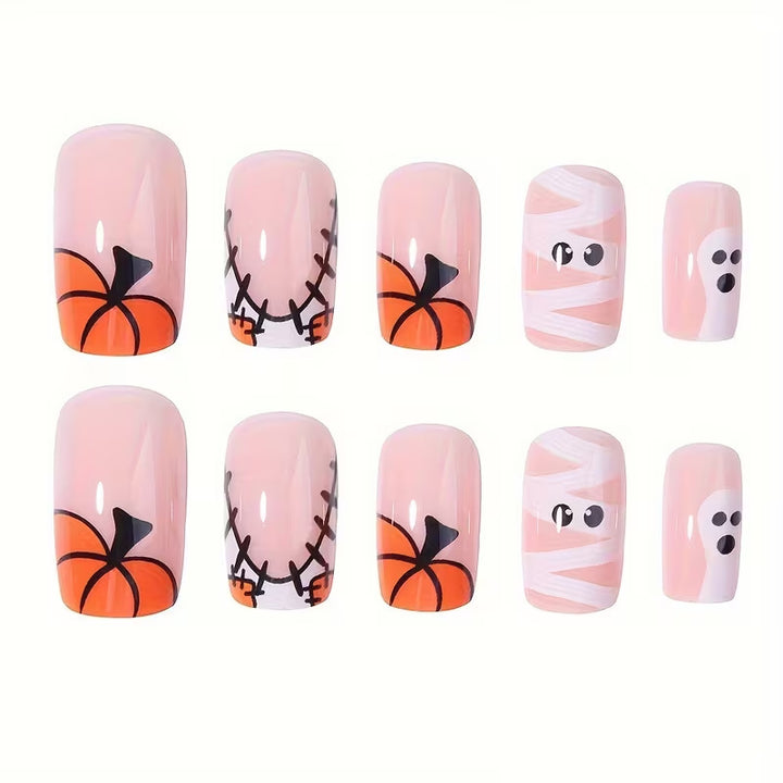 Festive Halloween Press-On Nail Art Set Stornfield