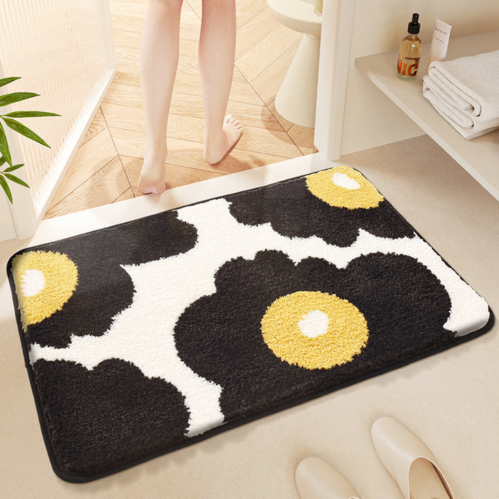 Whimsical Rainbow Bath Mat