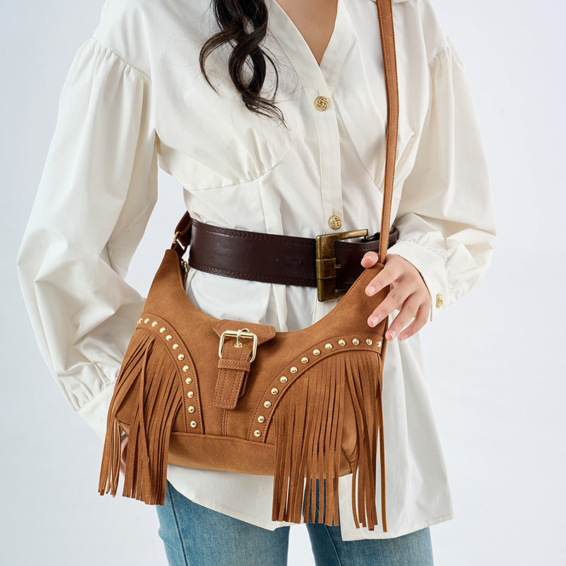 Stylish Fringe Shoulder Bag