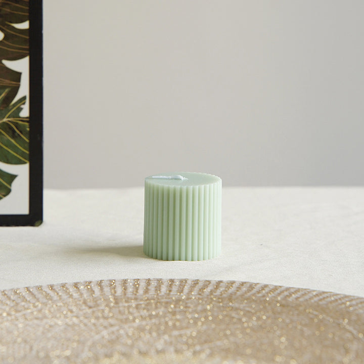 Minimalist Glossy Ceramic Pedestal Candle and Dessert Stand