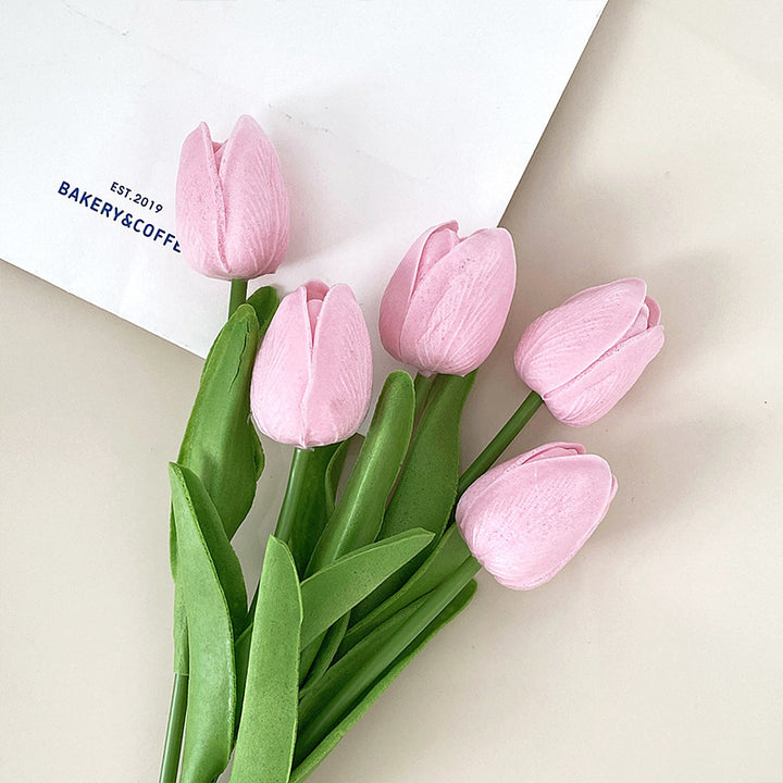 Realistic Faux Tulip Bouquet