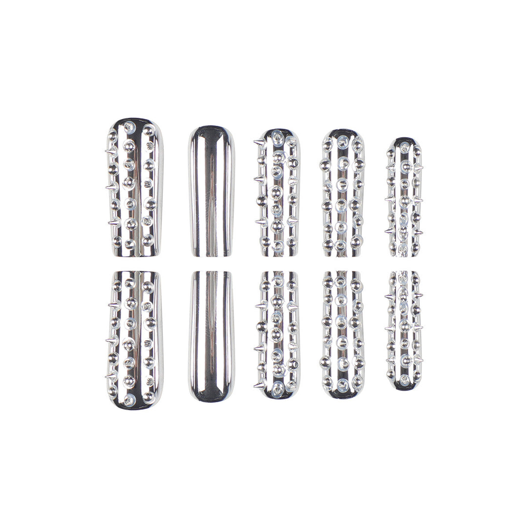 Artistic Spiked Press-On Nails Stornfield