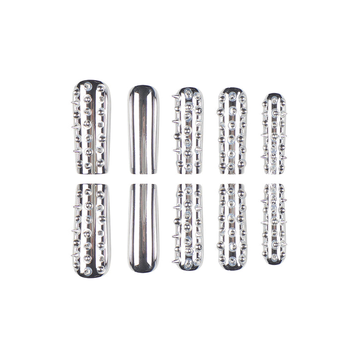 Artistic Spiked Press-On Nails Stornfield