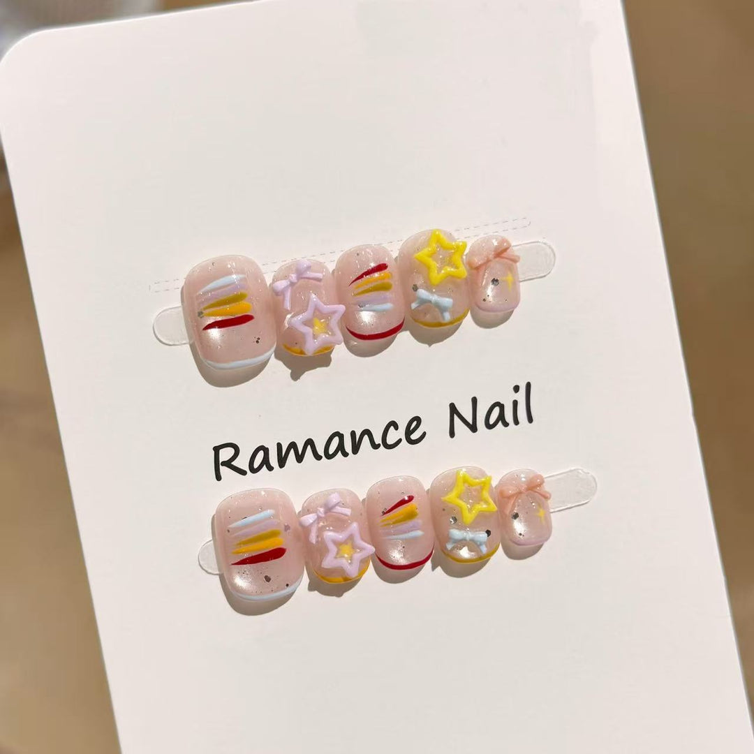 Artistic Press-On Nail Set Stornfield