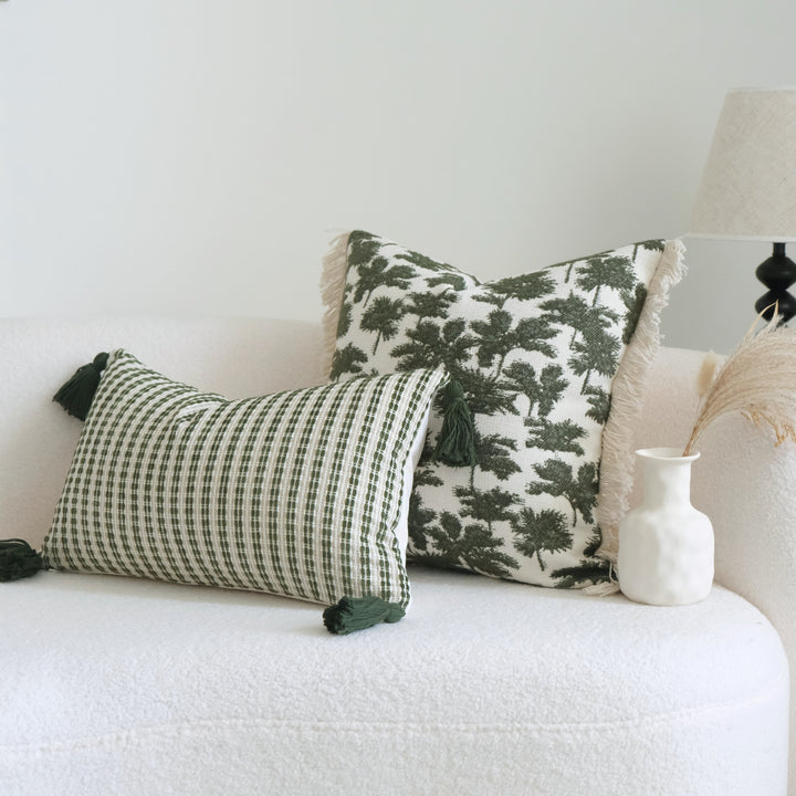Textured Boho Style Throw Pillow