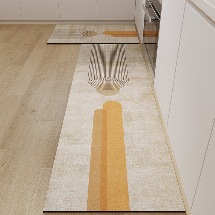 Abstract Pattern Kitchen Runner Mat