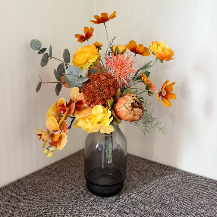 Lifelike Botanical Floral Bouquet