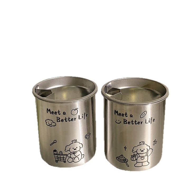 Stainless Steel Ashtray with Cute Animal Motif Stornfield
