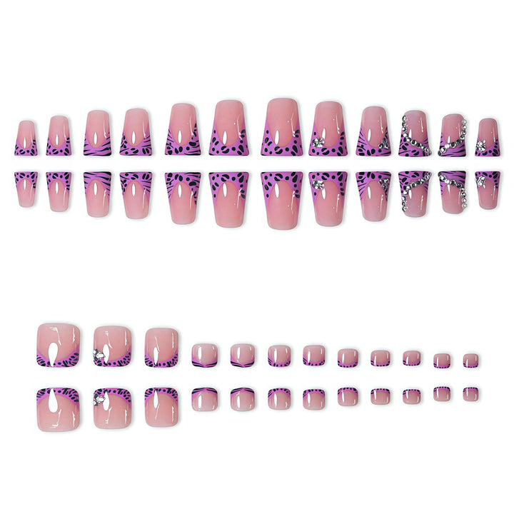 Artistic Press-On Nail Art Set with Unique Patterns Stornfield