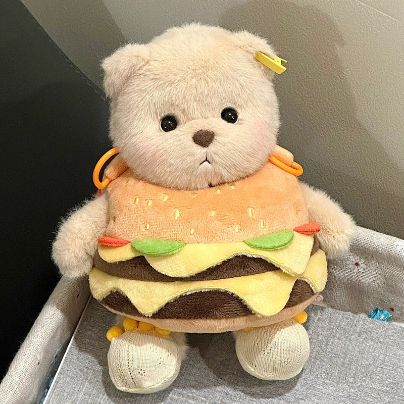 Cuddly toy with hamburger application Stornfield