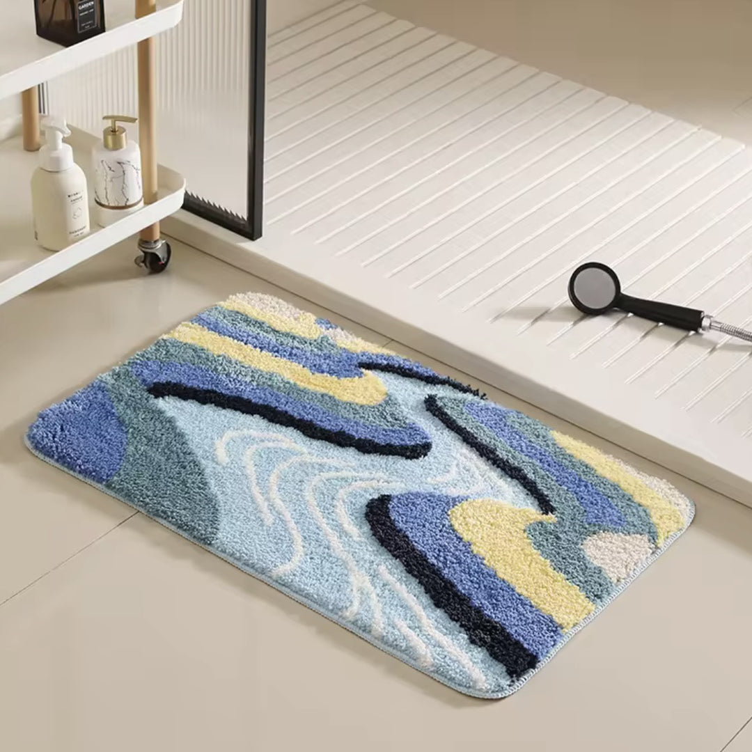 Leaf Design Bath Rug