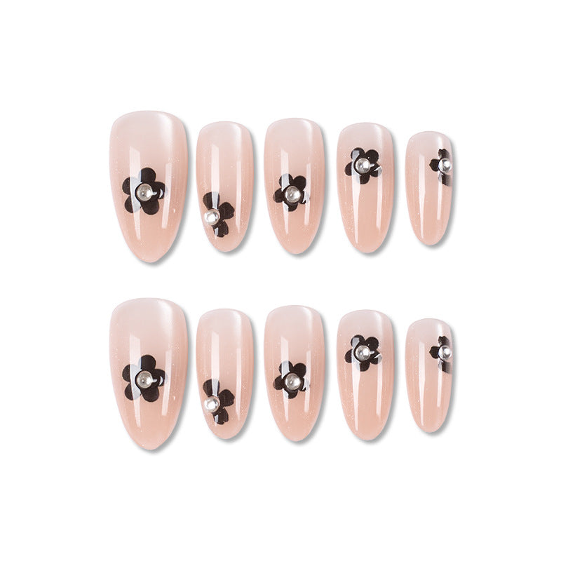 Floral Accent Press-On Nail Set Stornfield
