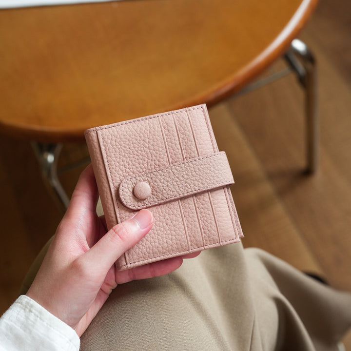 Textured Leather Cardholder Wallet