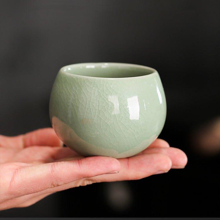 Oriental Handcrafted Ceramic Rounded Tea Cup Set | Stornfield