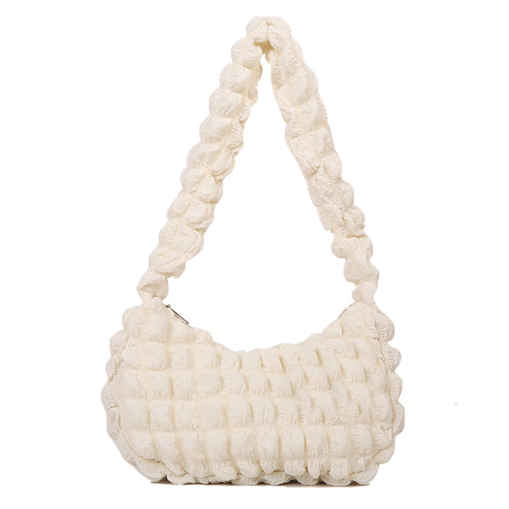Textured Knitted Shoulder Handbag