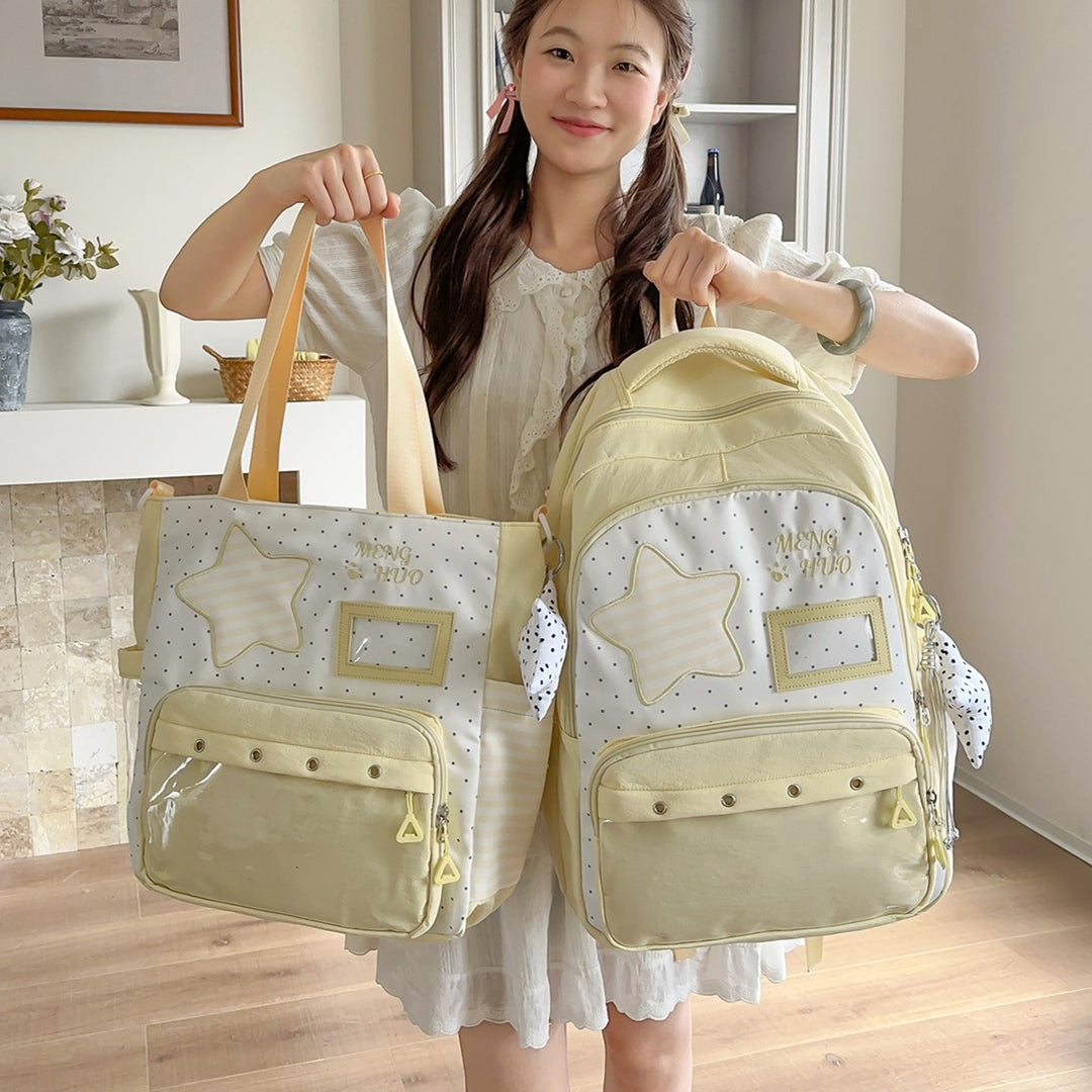 Fun-Themed Star Print Backpack Stornfield