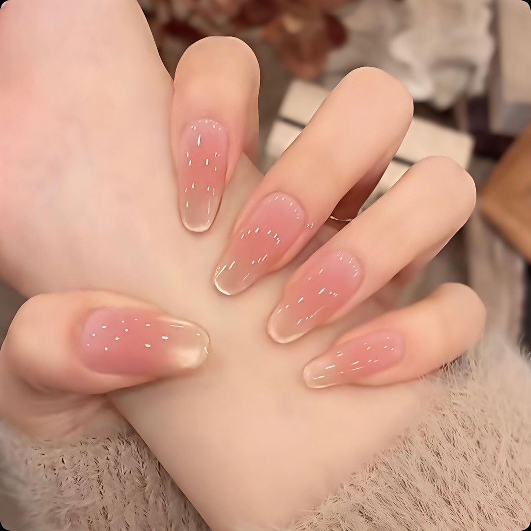 Natural Glossy Press-On Nail Set Stornfield