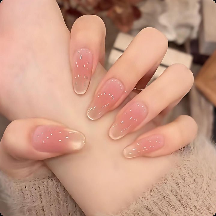Natural Glossy Press-On Nail Set Stornfield