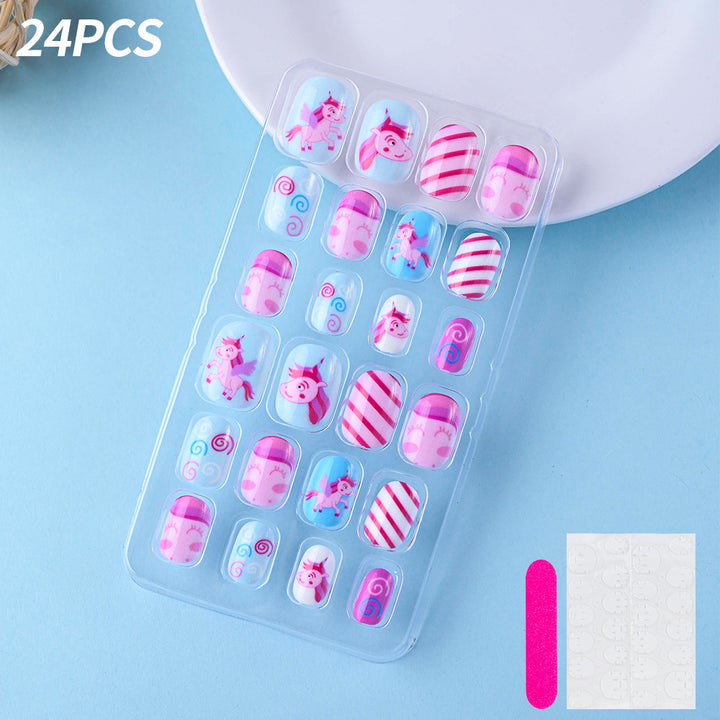 Themed Summer Beach Nail Art Press-On Nails Stornfield