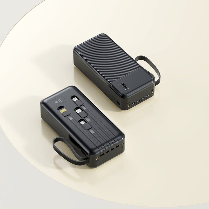 Portable power bank with integrated multifunction charging cable Stornfield