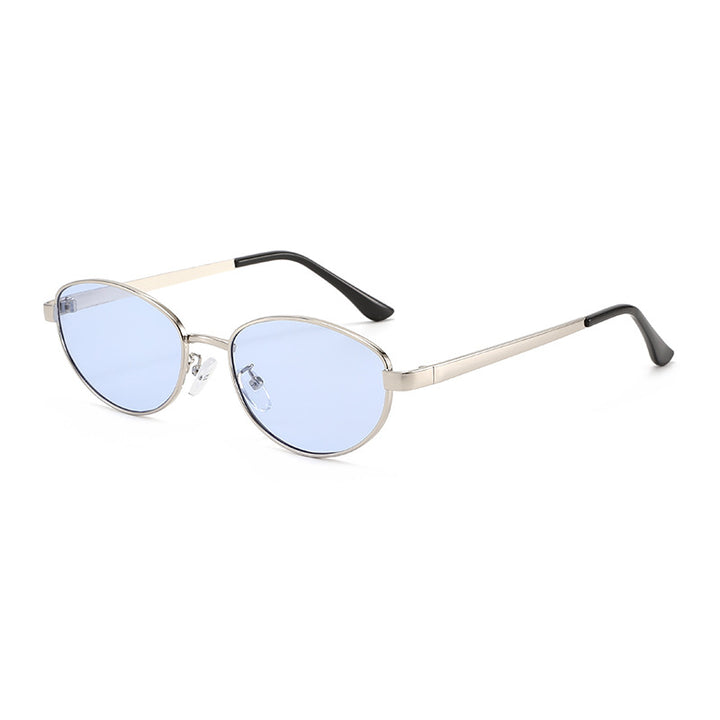 Women's fashionable sunglasses with narrow metal frame Stornfield