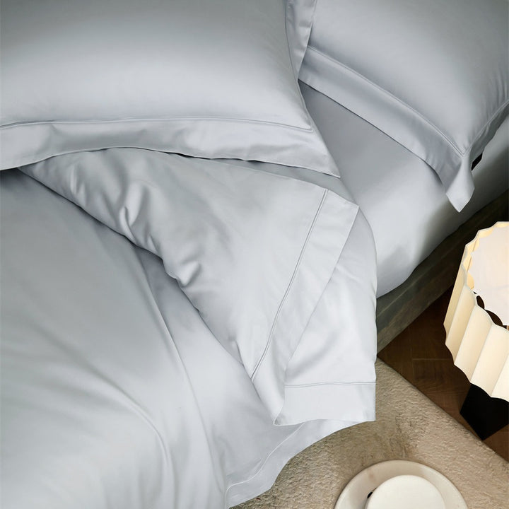 Luxury Sateen Duvet Cover Bedding Set with Hidden Zipper and Pillow Shams