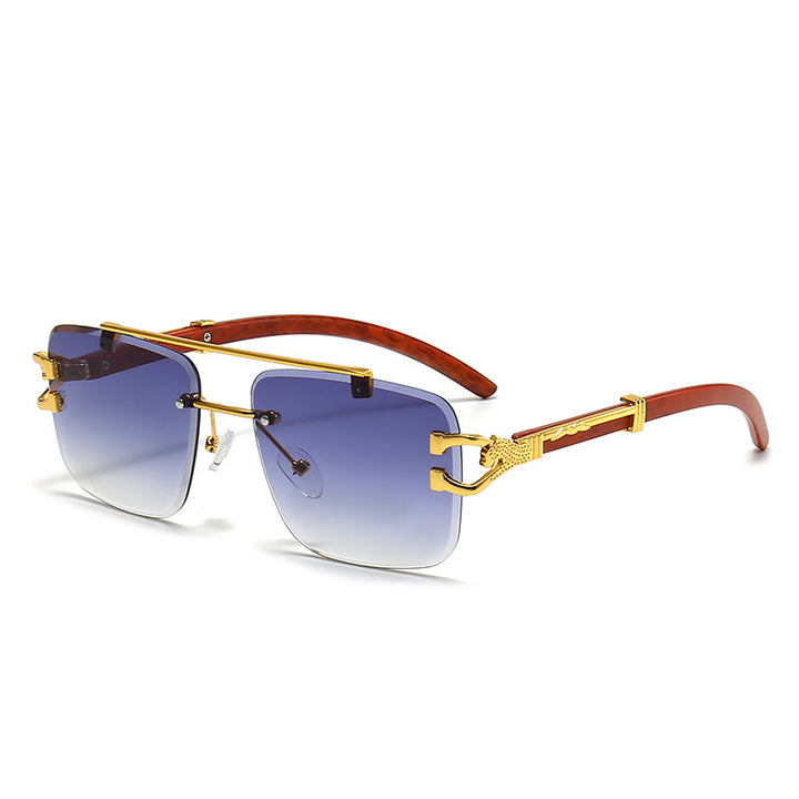 Women's fashionable glasses with stylish wooden frame Stornfield