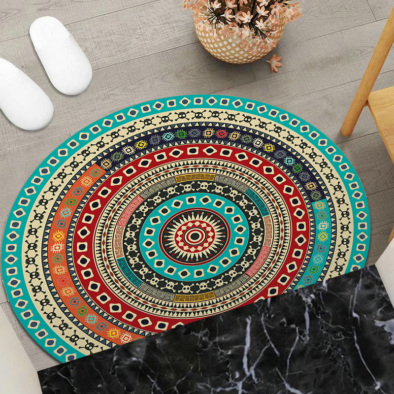Round Geometric Area Mat Stornfield