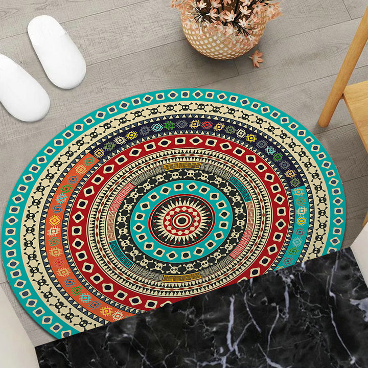 Round Geometric Area Mat Stornfield