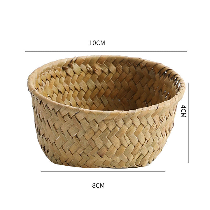 Handmade Natural Fiber Storage Basket Stornfield