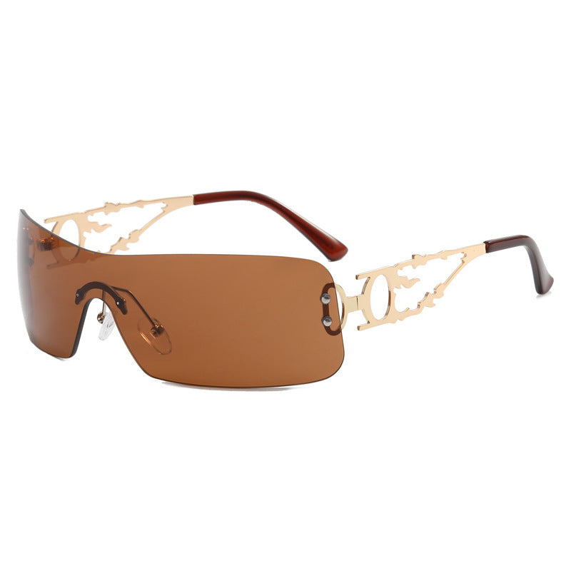 Women's futuristic Shield sunglasses with unique Stornfield frame