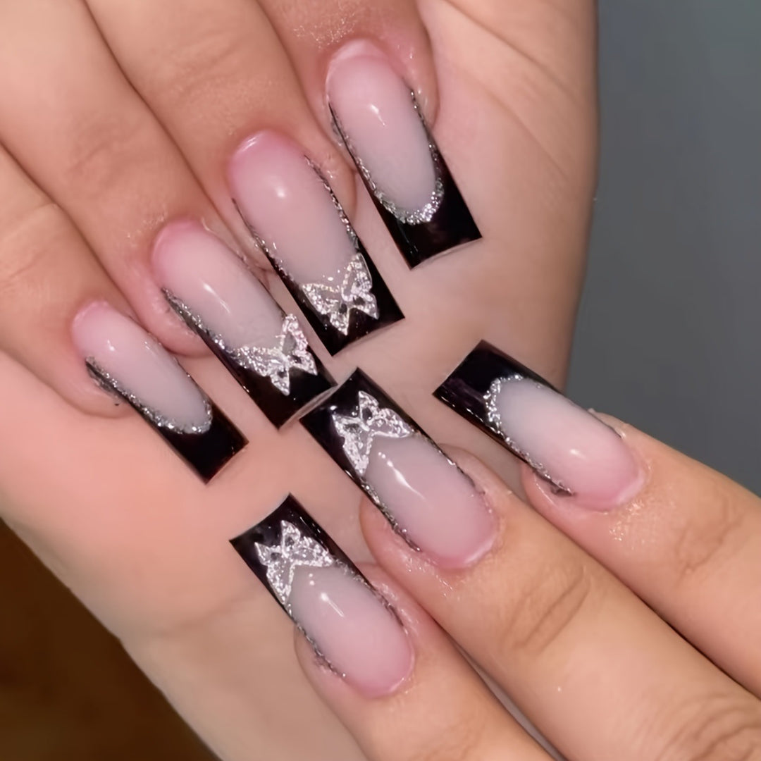 Ornate Decorative Acrylic Press-On Nails Stornfield