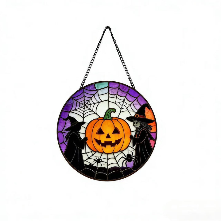 Decorative Skull Stained Glass Wall Art Stornfield