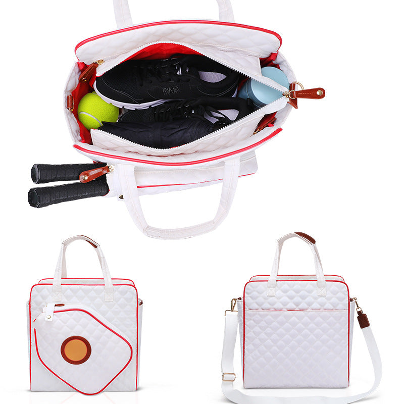 Quilted Tennis Equipment Tote Bag Stornfield