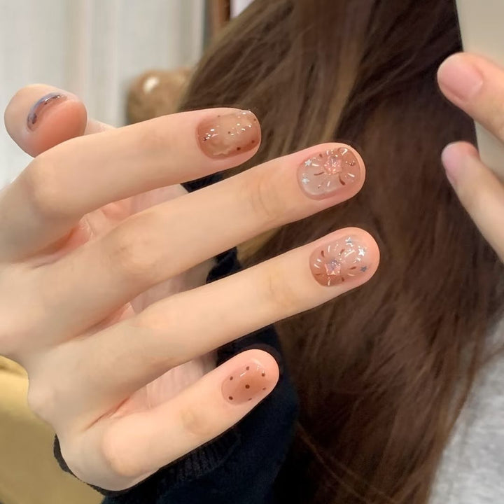Artisan Floral Press-On Nail Set Stornfield