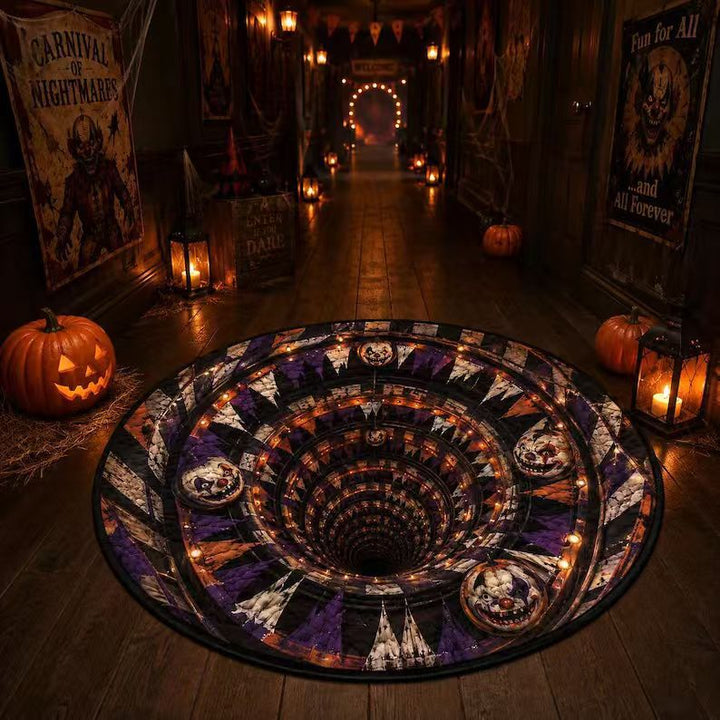 3D Pumpkin Themed Area Rug