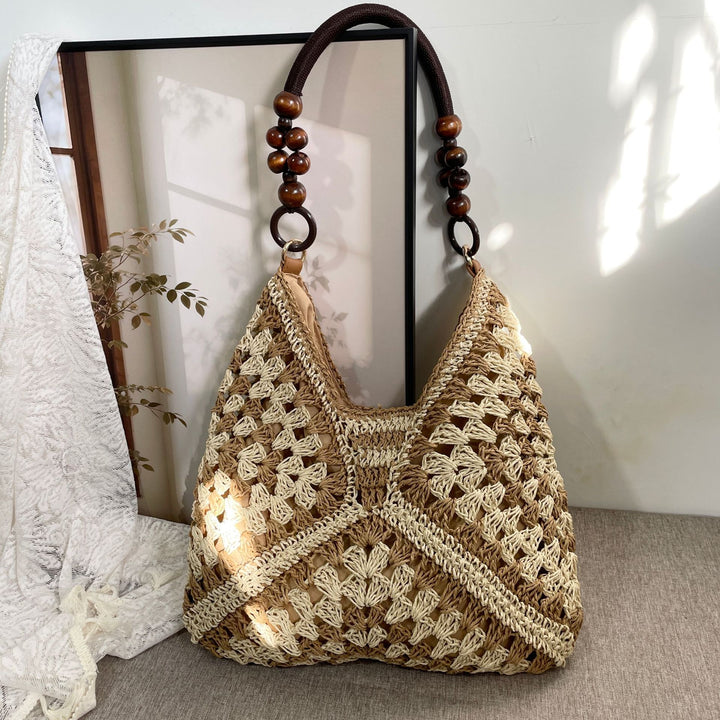 Hand-knotted Tote Bag in Boho Style Stornfield